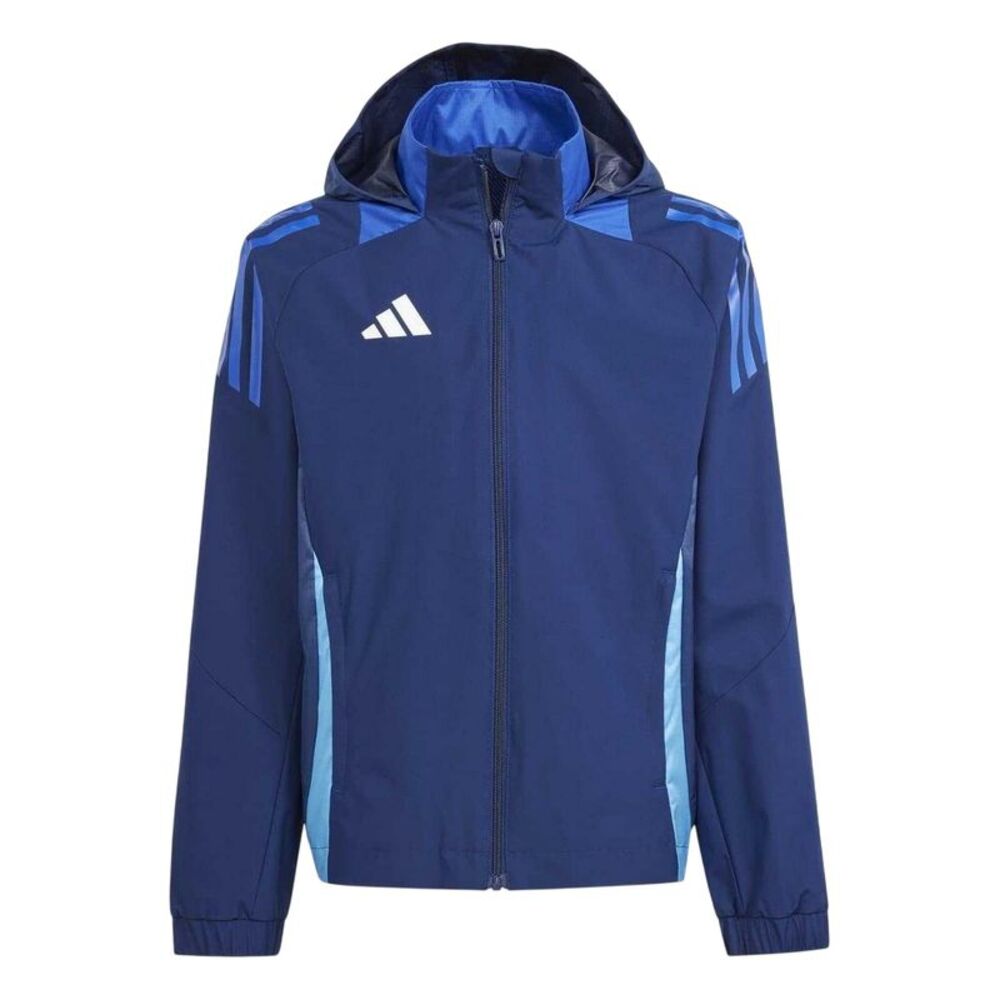 Adidas Childrens/Kids Tiro 24 Football Anorak / Navy Blue